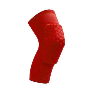 Imagem de Protetor De Joelho Respirável Com Almofadas De Compressão Em Colmeia À