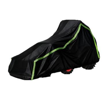 Imagem de Capa de trator, tecido Oxford 420D impermeável resistente com proteção contra UV e neve, chuva, poeira. Ajuste universal para tratores compactos (487 C x 186 L x 213 (A) pol.)