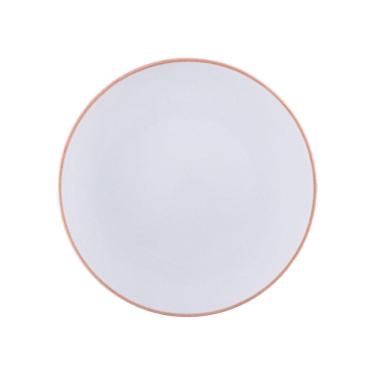 Imagem de Prato Raso Tramontina Jeri Mocha Em Porcelana 25 Cm Tramontina