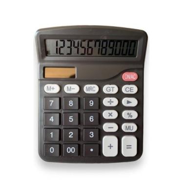 Imagem de Calculadora Mesa Visor Grande 12 Dígitos Solar E Pilha - Calculadora D