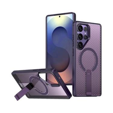 Imagem de Capa Magnética Com Suporte E Resfriamento Em Colmeia Para Samsung S25 