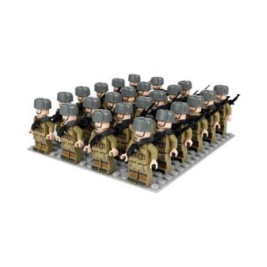 Imagem de Brinquedos De Blocos De Montar Em Forma De Bonecos Humanoides Miniatur