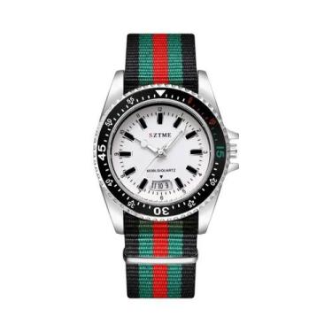 Imagem de Relógio De Quartzo Masculino Com Pulseira De Nylon, Calendário, Luxuos