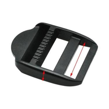 Imagem de Fivelas Deslizantes De Plástico Preto Para Cinto E Alças De Mochila, 1