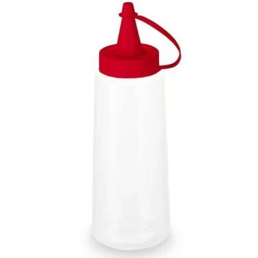 Imagem de Bisnaga Plástica Lanchonete Ketchup Molhos 250ml Plasvale com Tampa Ve