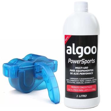Imagem de KIT Limpa Limpador de corrente e Desengraxante Algoo 1 Litro Cor:Incolor