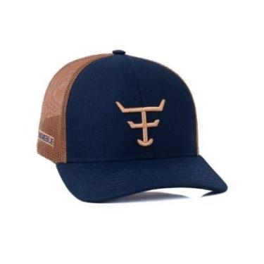 Imagem de BONE TEXAS FARM - DOUBLE - TF912 - AZUL MARINHO/ CARAMELO Único-Unissex