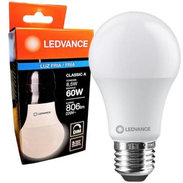 Imagem de Lampada Led Bulbo 8,5W Dimerizavel Branca Fria 6500K 220V - Ledvance