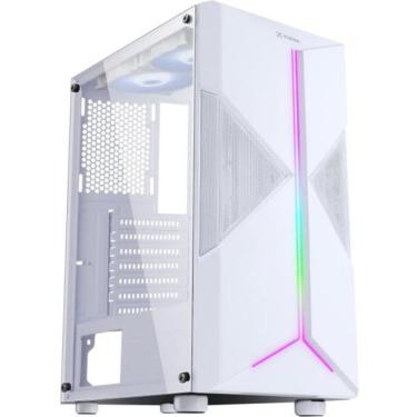 Imagem de Gabinete Gamer Fortrek Holt Mid Tower Rgb Branco [f002]