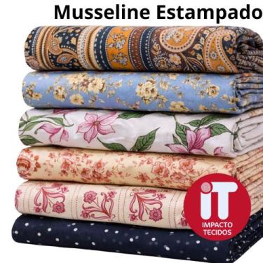 Imagem de  Musseline Estampado (1m x 1,4m) - Impacto tecidos, Estampa escolhida 