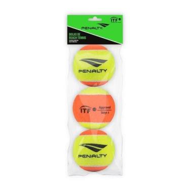 Imagem de Bola De Beach Tênnis Penalty XXII Pack Kit 3 Unidades, Amarelo, Único,