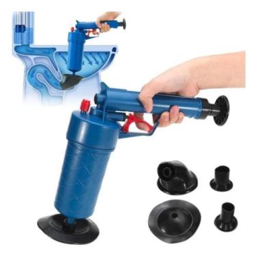 Imagem de Desentupidor Alta Pressão Portátil  Aparelho Manual de Sucção para Vas