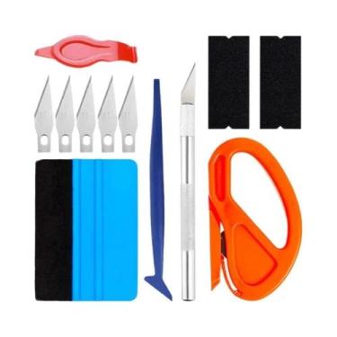 Imagem de Kit De Aplicação De Vinil: Espátula De Feltro, Cortador De Vinil, Espá