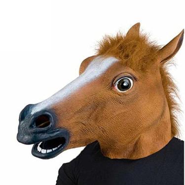 Imagem de Máscara de cabeça de cavalo, chapelaria de animal, fantasia de cosplay