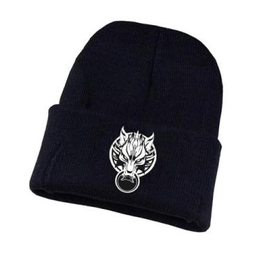 Imagem de Chapéu de malha Finals Fantasy Wolf Head Anime Winter Beanie - Yiweisa