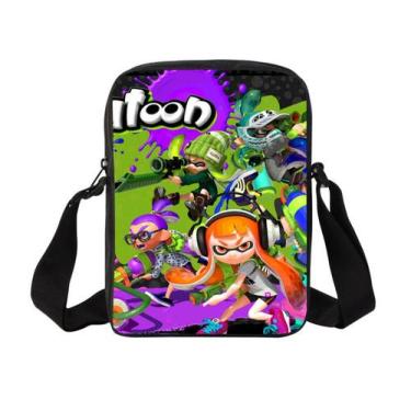 Imagem de Bolsa Messenger Bolsa de ombro de lona Splatoon Anime para crianças - 