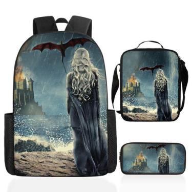 Imagem de School Set Games Thrones Daenerys Targaryens 3 unidades para crianças 
