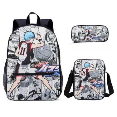 Imagem de Conjunto de mochilas Kurokos Basketballs Anime School for Kids - Yiwei