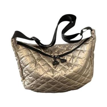 Imagem de Bolsa Transversal De Ombro Acolchoada De Nylon De Grande Capacidade Pa