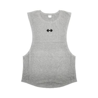 Imagem de Camiseta Sem Mangas De Algodão Respirável Para Treino Masculino Com Fe