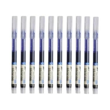 Imagem de Canetas De Gel Líquido Retas De 0,5mm Em 10 Cores, 10 Unidades, Secage
