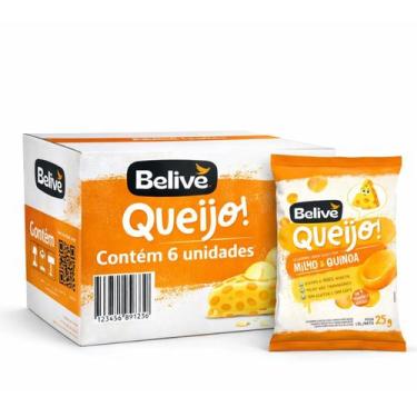 Imagem de Kit 6 Salgadinho Belive Sabor Queijo S/ Gluten 25G