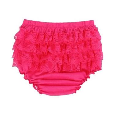 Imagem de Shorts De Algodão Com Renda Elástica Para Meninas E Meninos, Roupa De 