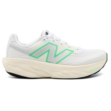 Imagem de Tênis New Balance Fresh Foam X 1080V14 Masculino, Branco, Verde claro,