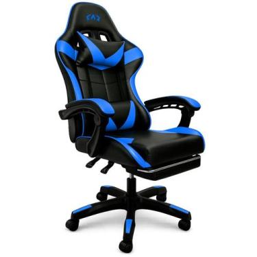 Imagem de Cadeira Gamer Ergonômica Reclinável com Apoio para os Pés  material si