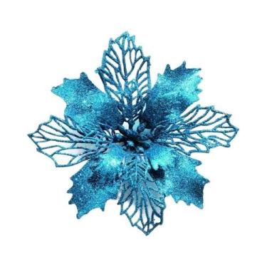 Imagem de Enfeites Para Árvore De Natal, Flores Artificiais, Pingente Pendurado,