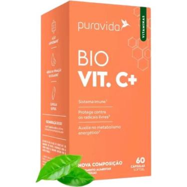 Imagem de Vitamina C Lipossomal 1100mg 60 Cáps Puravida