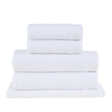 Imagem de Jogo de Toalha de Banho Gigante Dual Air 5 peças Buddemeyer, Branco 10