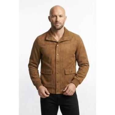 Imagem de Jaqueta masculina suede com botões e bolsos 69390-Masculino