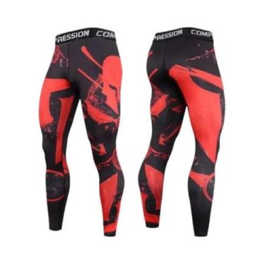Imagem de Calças De Compressão Masculinas Para Corrida, Leggings Esportivas Para