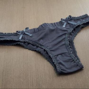 Imagem de Tanga Cereja Cor:ChumboTamanho:G - Saulo Lingerie, Chumbo, G