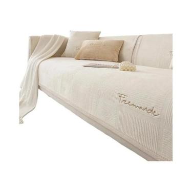 Imagem de Capa De Sofá Grossa Antiderrapante De Pelúcia Macia Para Inverno, Esti