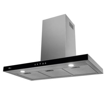 Imagem de Coifa de Parede Fischer Infinity 90cm Inox e Vidro com Painel Touch Screen Preto 110V