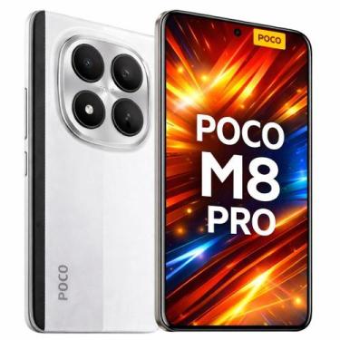 Imagem de Smartphone Celular Xiaomi POCO M8 Pro 5G 256GB, 8GB RAM, Dual SIM, Tel