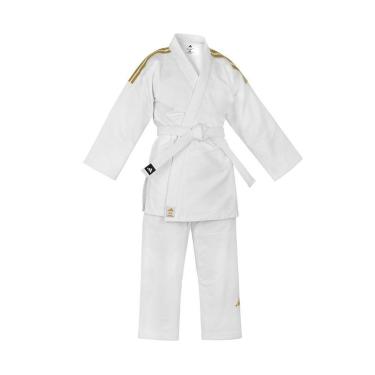 Imagem de Kimono Judo adidas Contest J650 Branco e Dourado-Unissex