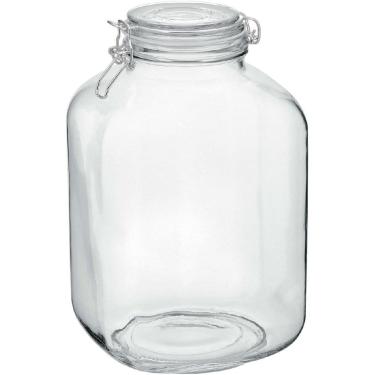 Imagem de POTE PORTA MANTIMENTOS HOME&CO VIDRO 5L 27x16x16cm TRANSPARENTE