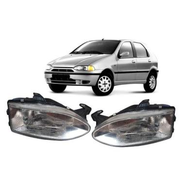 Imagem de Par farol fiat palio g1 1996 97 98 99 00 2001 pl - BBS / AI