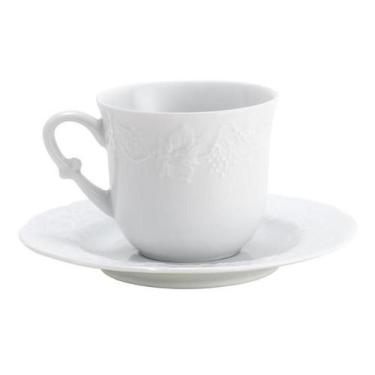 Imagem de Jogo 6 Xícaras Wolff De Porcelana P/chá Vendange 200ml - ROJEMAC IMPOR
