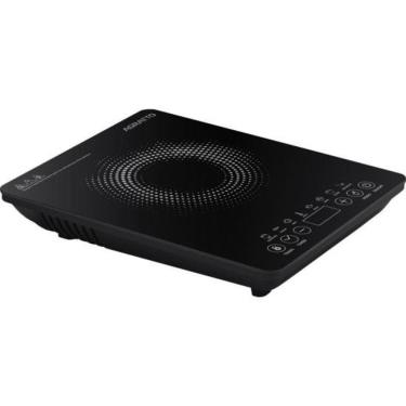 Imagem de Cooktop por Indução Portátil 1 Boca Vitrocerâmico com Painel Digital Touch e Timer Pret...