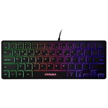 Imagem de Teclado Gaming Satellite AK-871 Mini 64 Key Preto - (Portugues)