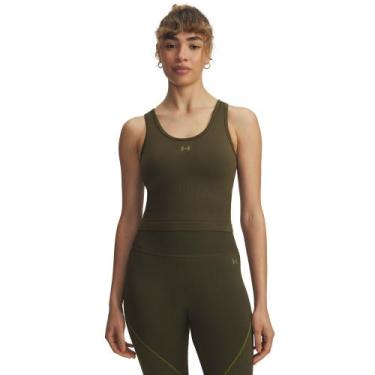 Imagem de Regata de Treino Under Armour Vanish Seamless Feminina, Verde, M