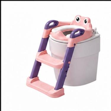 Imagem de Redutor De Vaso Infantil Com Escada E Assento Confortavel Segurança E 