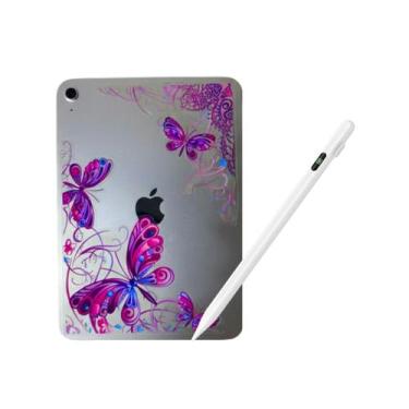 Imagem de Kit Caneta Stylus Touch Universal Profissional + Adesivo Borboleta - D