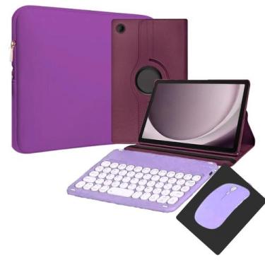 Imagem de Kit Completo Roxo para Tablet Galaxy Samsung A9 ou A9 plus com Estilo 