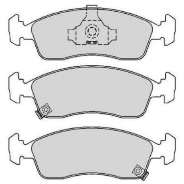 Imagem de Pastilha de Freio Dianteiro Chevrolet Onix 2012 a 2021 - TEC PADS