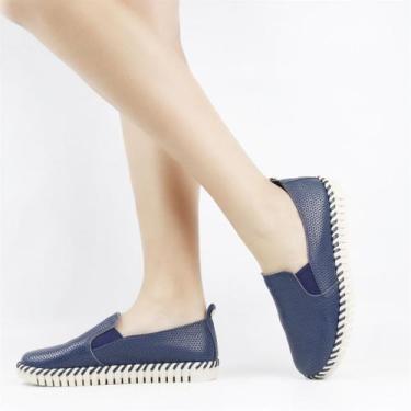 Imagem de Tênis Slip On Couro - BOTTERO, Marinho, 35
